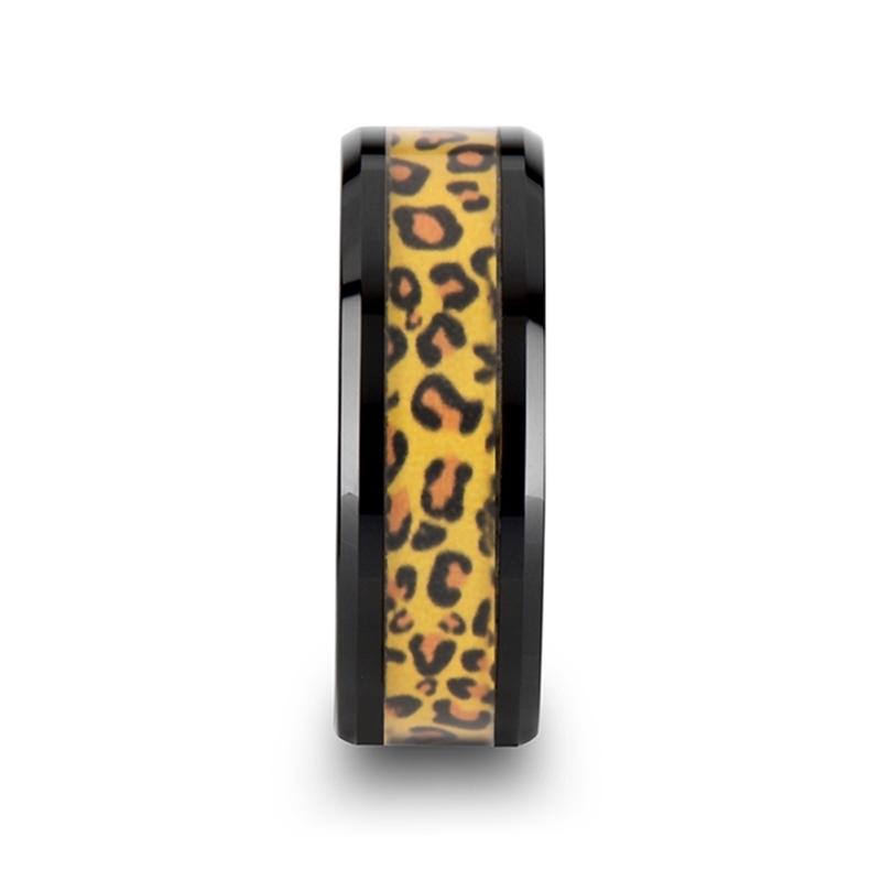 NAMIBIA Black Ceramic men's wedding band, image 3
