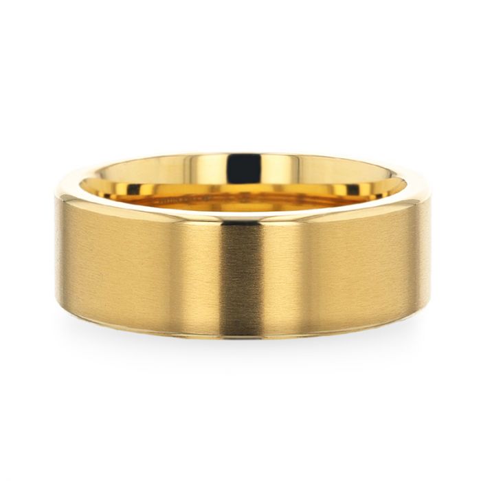 AURELIANO Gold men's wedding band, image 3