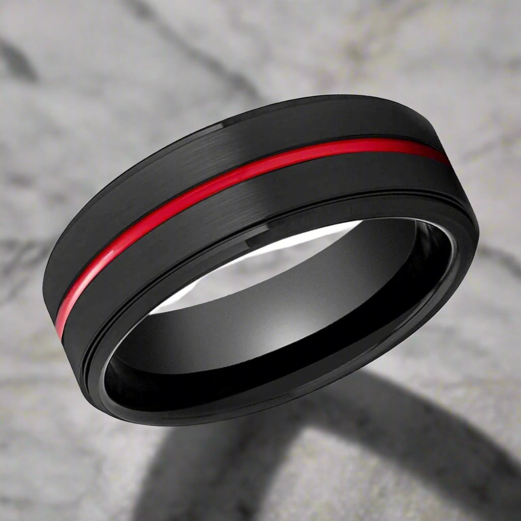 BATMOBILE — lifestyle on hand — men's tungsten carbide wedding ring | Aydins Jewelry