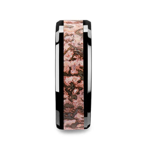 CAMBRIAN Black Ceramic men's wedding band, image 3