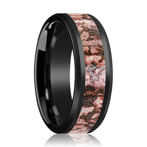 CAMBRIAN Black Ceramic men's wedding band, image 1