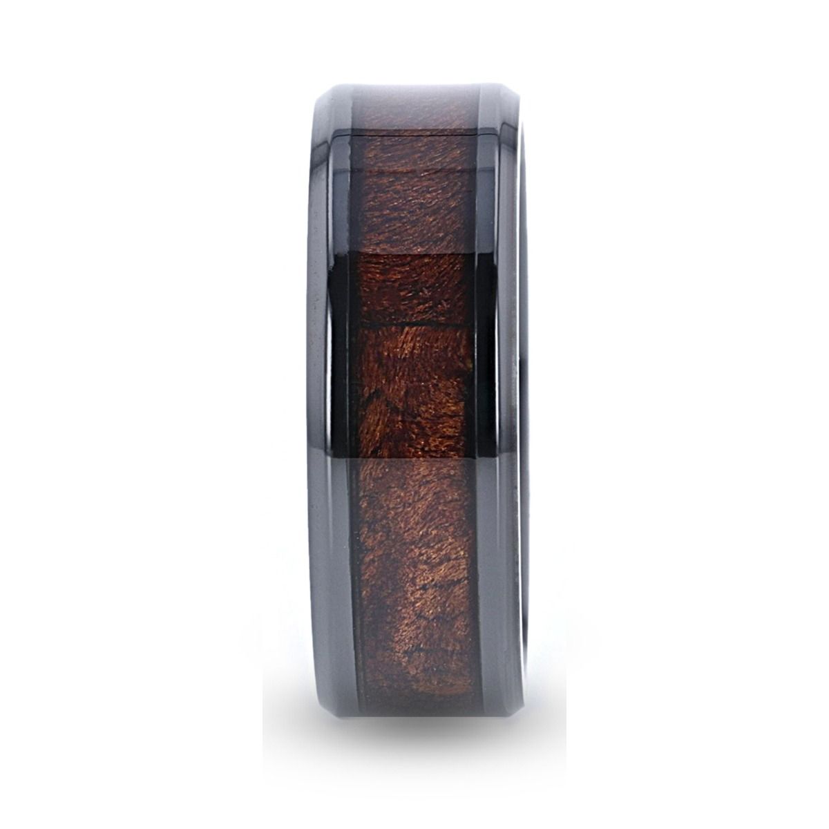 CERISE Black Ceramic men's wedding band, image 2