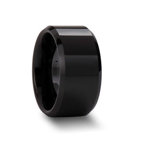 CITAR Black Ceramic men's wedding band, image 2