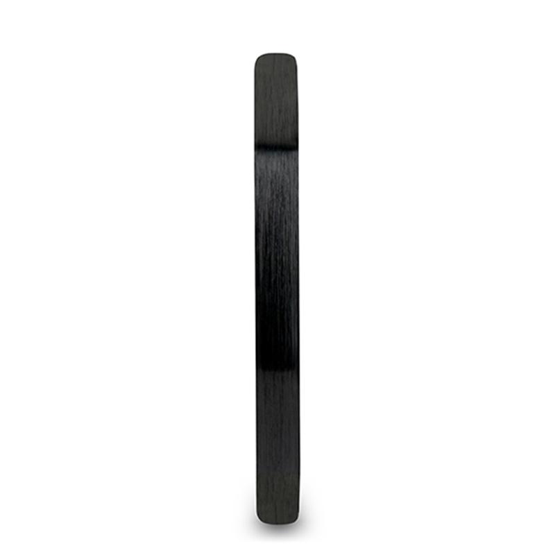 DAISY Black Ceramic men's wedding band, image 3