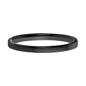 DAISY Black Ceramic men's wedding band, image 2