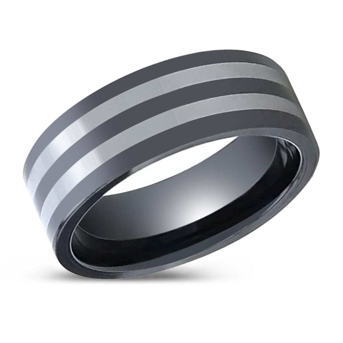 DIPLO Ceramic men's wedding band, image 2