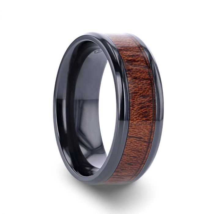 DOMINICA Titanium men's wedding band, image 1