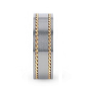 FERDINAND 14k Yellow Gold men's wedding band, image 2