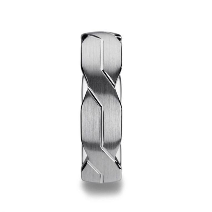 FOREVER Tungsten Carbide men's wedding band, image 3