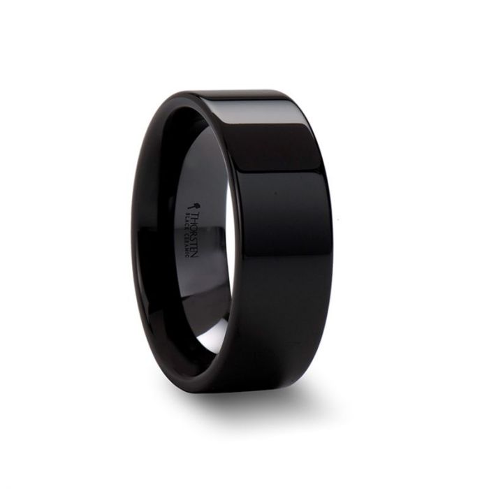 FRAENER Black Ceramic men's wedding band, image 1