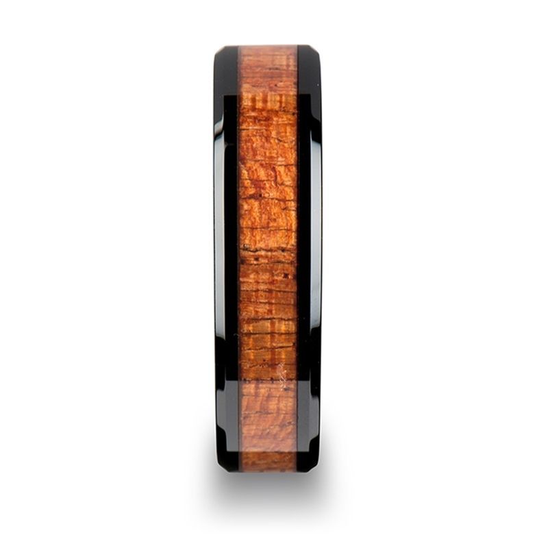 GABON Black Ceramic men's wedding band, image 3