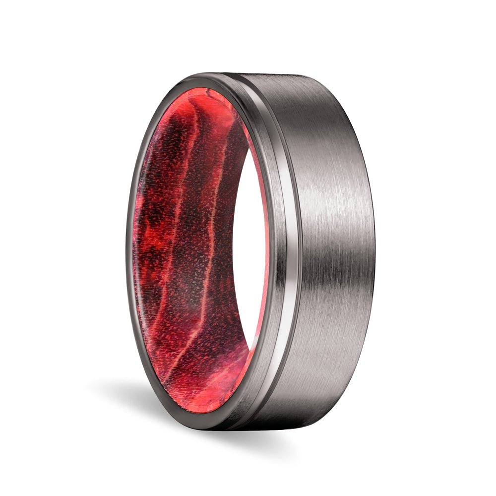 GLEASON — hero shot — men's tungsten carbide wedding ring | Aydins Jewelry