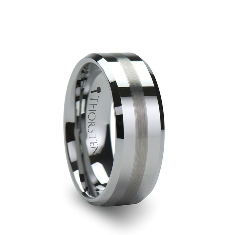 GRENOBLE Tungsten Carbide men's wedding band, image 1