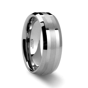 HALSTEN Tungsten Carbide men's wedding band, image 2