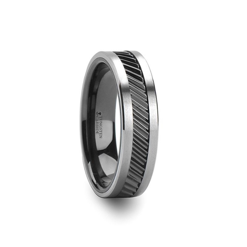 HELIX Ceramic men's wedding band, image 1
