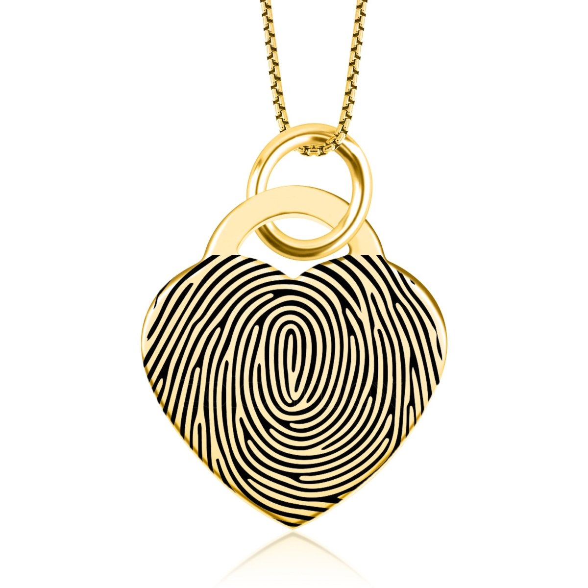 High Polished Stainless Steel Fingerprint Heart Necklace - Pendant > Fingerprint Necklace > Fingerprint Jewelry > Memorial Jewelry > Stainless Steel Fingerprint Necklace > Fingerprint Charm > Signature Jewelry > Photo Pendant > Real Photo Jewelry > - Aydins Jewelry - 11