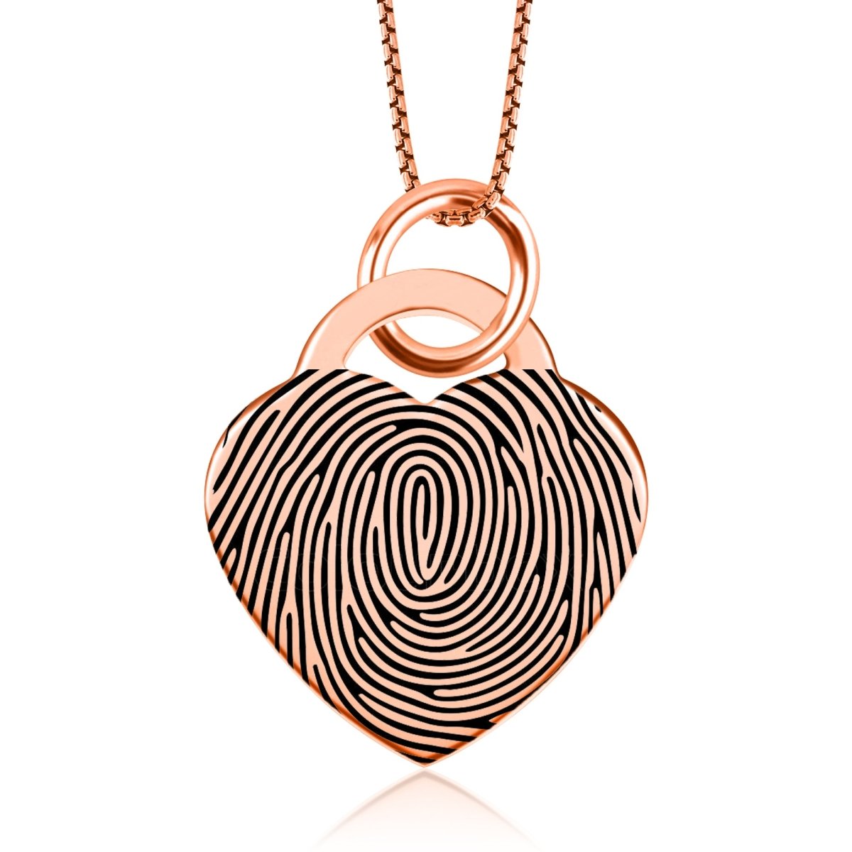 High Polished Stainless Steel Fingerprint Heart Necklace - Pendant > Fingerprint Necklace > Fingerprint Jewelry > Memorial Jewelry > Stainless Steel Fingerprint Necklace > Fingerprint Charm > Signature Jewelry > Photo Pendant > Real Photo Jewelry > - Aydins Jewelry - 12