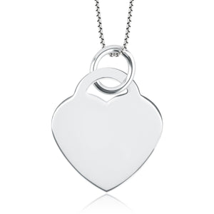 High Polished Stainless Steel Fingerprint Heart Necklace - Pendant > Fingerprint Necklace > Fingerprint Jewelry > Memorial Jewelry > Stainless Steel Fingerprint Necklace > Fingerprint Charm > Signature Jewelry > Photo Pendant > Real Photo Jewelry > - Aydins Jewelry - 8