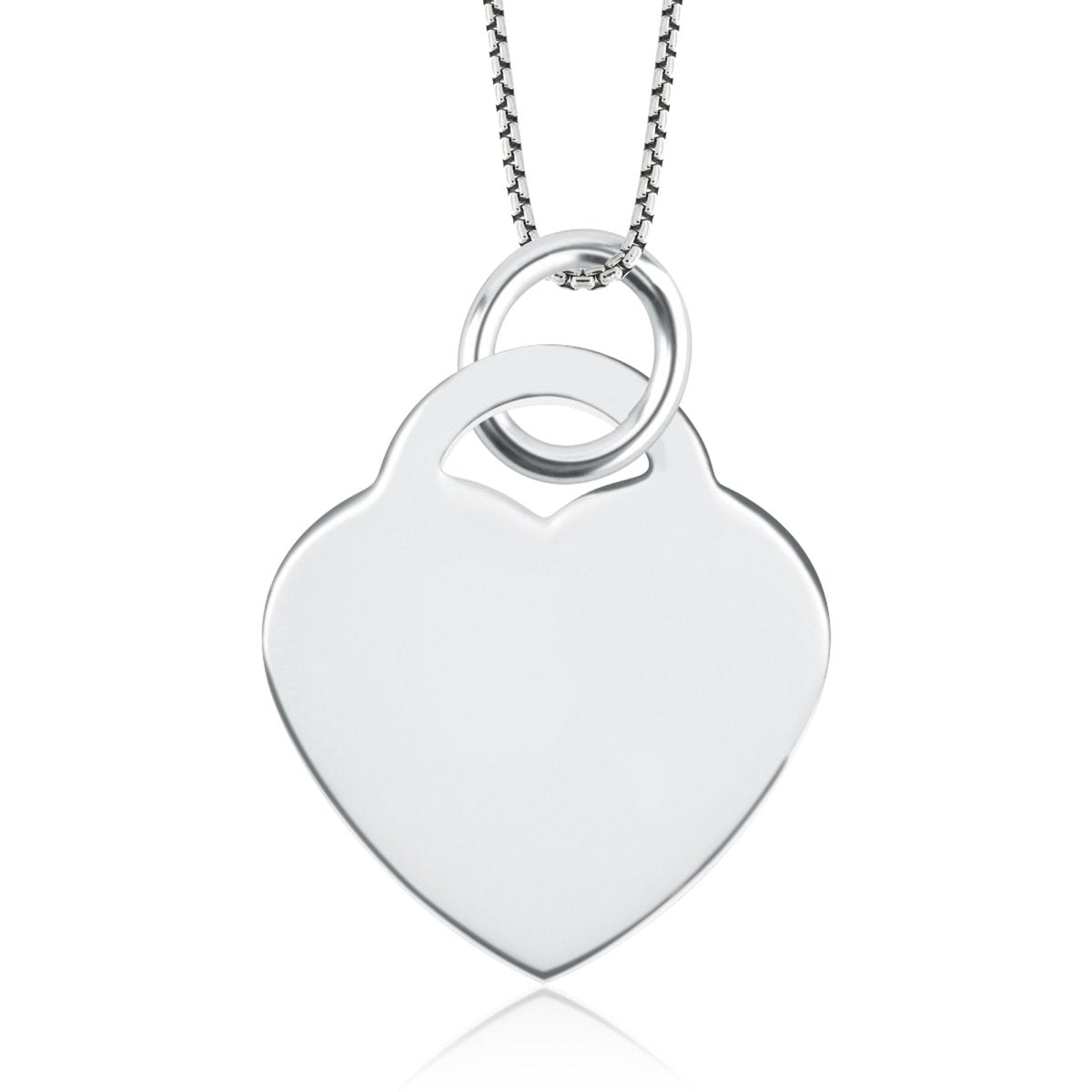 High Polished Stainless Steel Fingerprint Heart Necklace - Pendant > Fingerprint Necklace > Fingerprint Jewelry > Memorial Jewelry > Stainless Steel Fingerprint Necklace > Fingerprint Charm > Signature Jewelry > Photo Pendant > Real Photo Jewelry > - Aydins Jewelry - 8