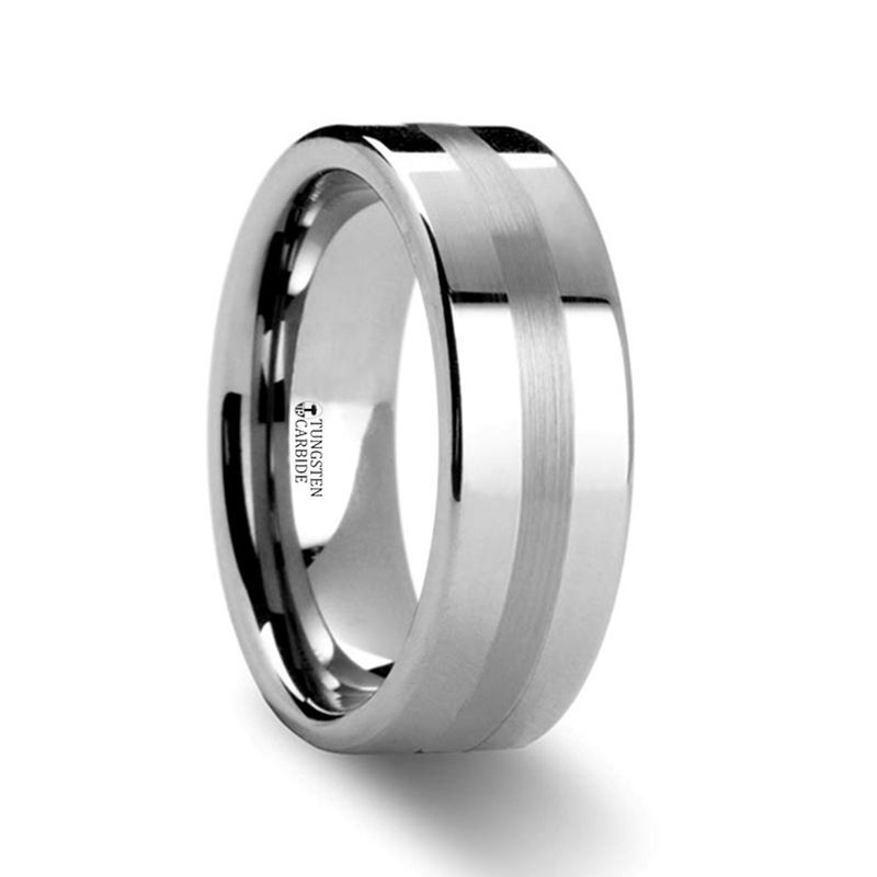IVAR Tungsten Carbide men's wedding band, image 1