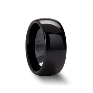 LANDON Black Ceramic men's wedding band, image 4