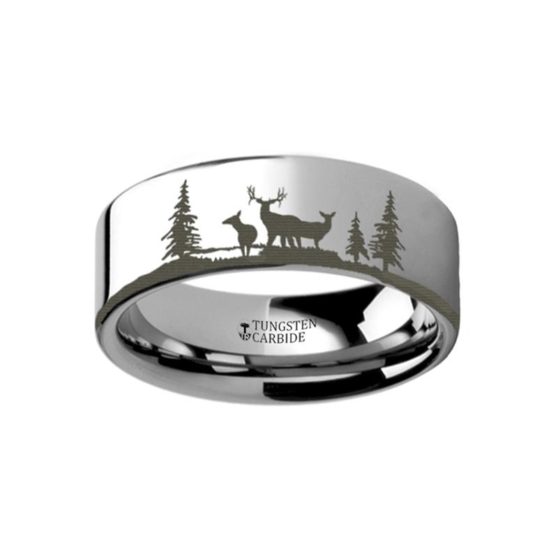 ALPINE Tungsten Carbide men's wedding band, image 1
