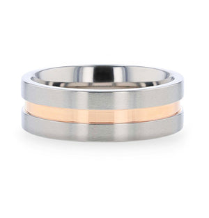 MARS Rose Gold men's wedding band, image 3