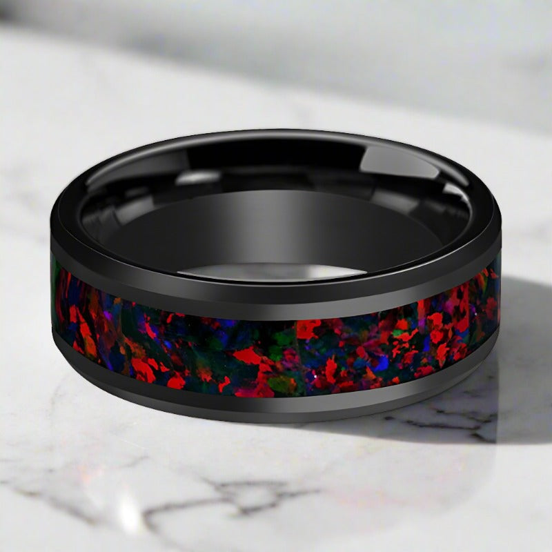 MATRIX Black Ceramic men's wedding band, image 2