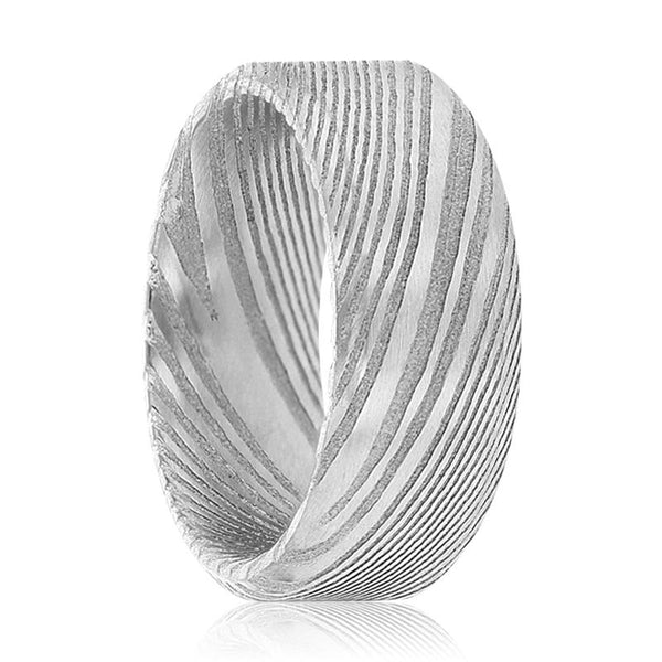 MIEL | Damascus Steel Beveled Edges - Rings - Aydins Jewelry - 1