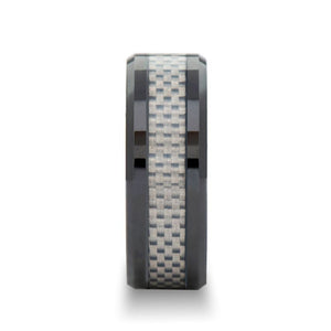 MYSTIQUE Black Ceramic men's wedding band, image 2