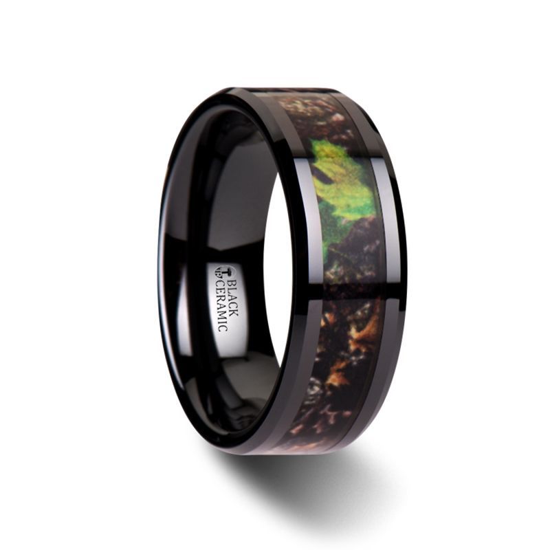 NIGHTFALL Ceramic men's wedding band, image 1