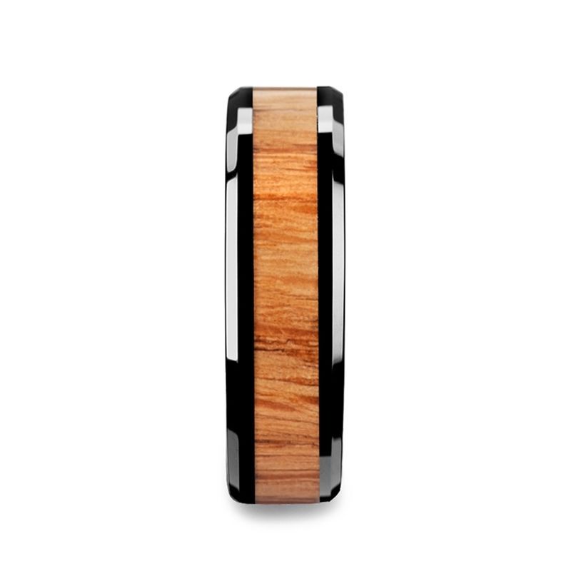 OBLIVION Black Ceramic men's wedding band, image 3