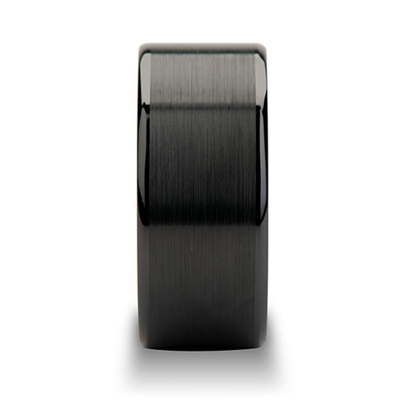 OCTAVIUS Black Ceramic men's wedding band, image 2