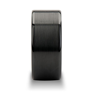 OCTAVIUS Black Ceramic men's wedding band, image 2