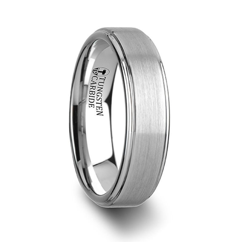 ORLOFF Tungsten Carbide men's wedding band, image 1