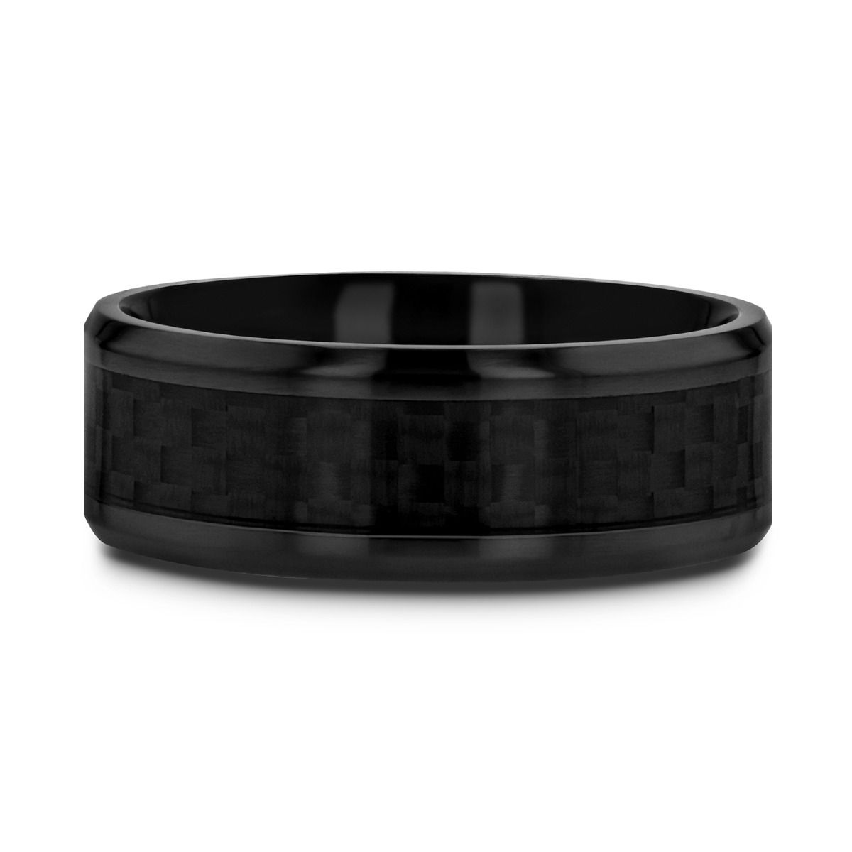 OXYN — detail view — men's titanium wedding ring | Aydins Jewelry