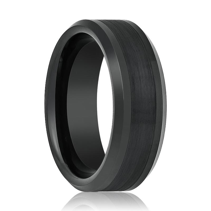 PANDARUS — hero shot — men's tungsten carbide wedding ring | Aydins Jewelry