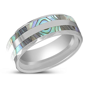 PAUA Tungsten Carbide men's wedding band, image 2