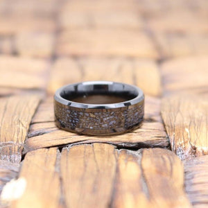 PERMIAN Black Ceramic men's wedding band, image 6