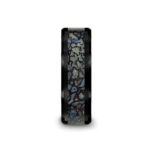 PERMIAN Black Ceramic men's wedding band, image 3