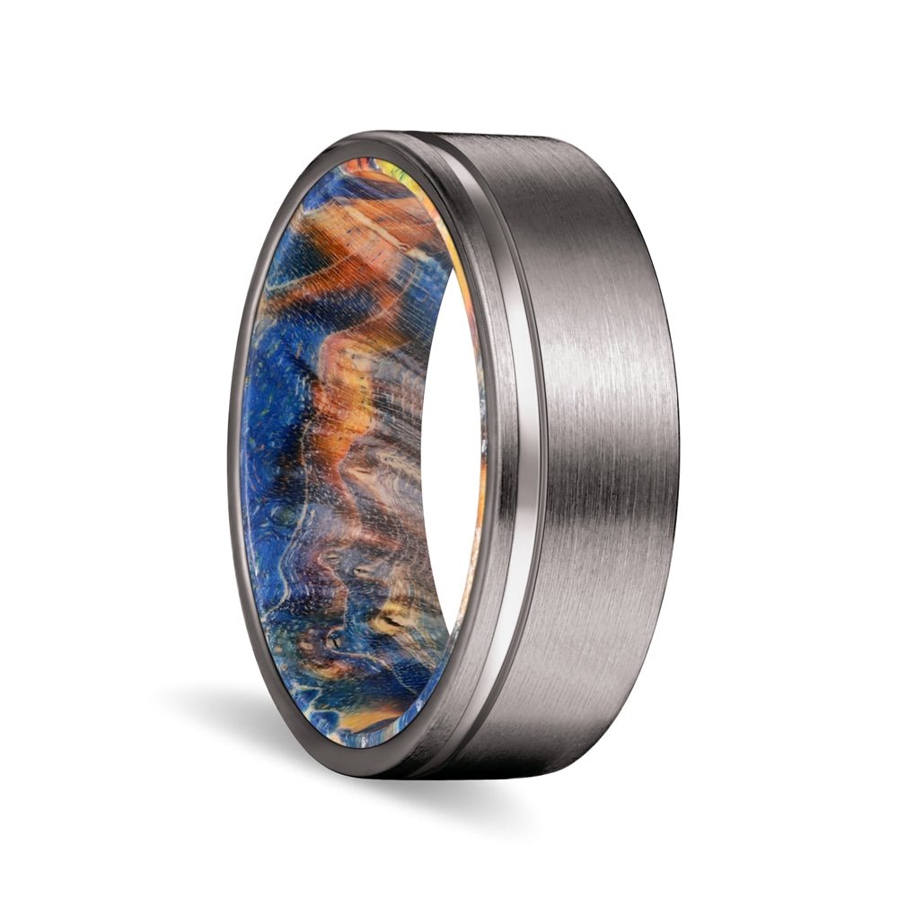 PIONEER — hero shot — men's tungsten carbide wedding ring | Aydins Jewelry