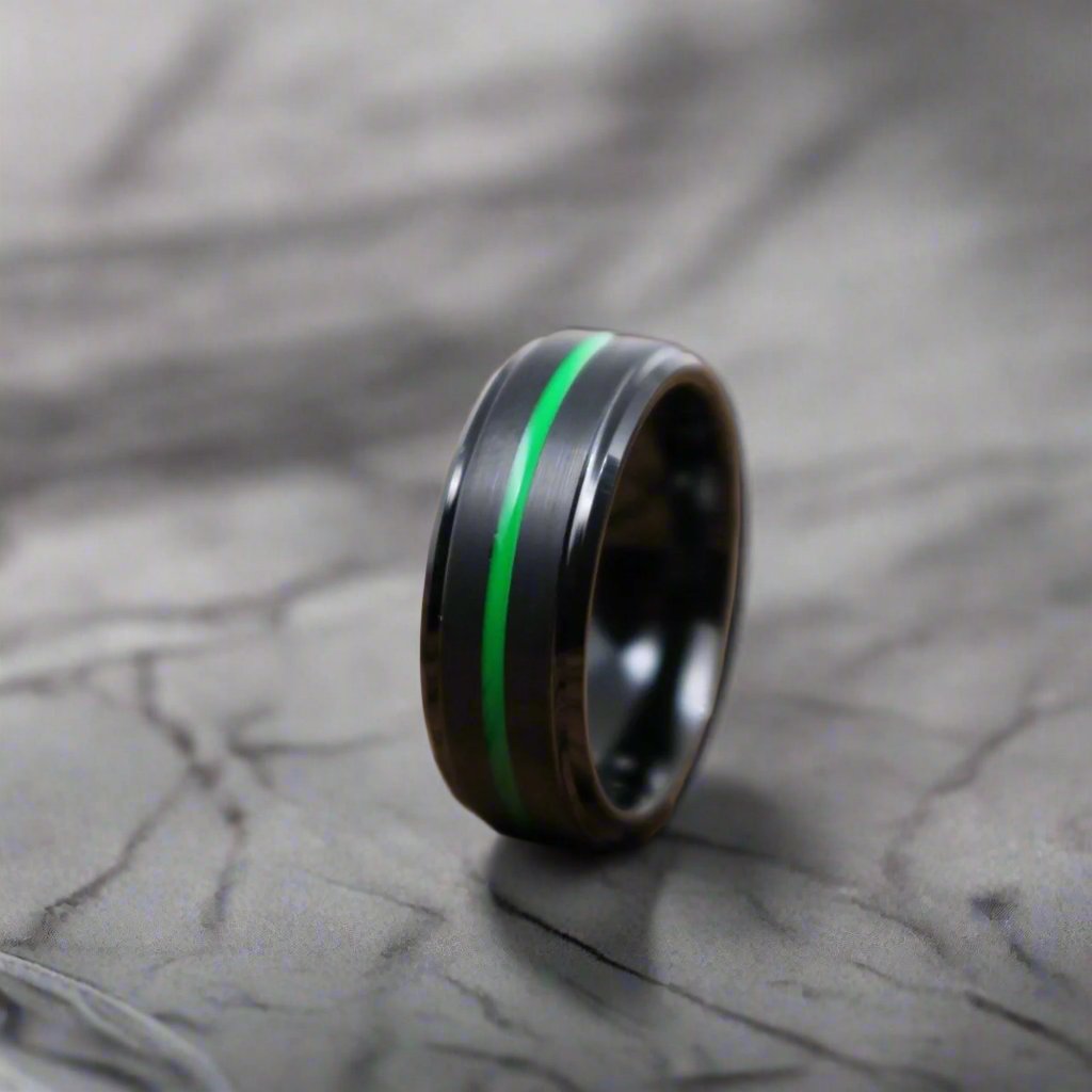REAPER — alternate angle — men's tungsten carbide wedding ring | Aydins Jewelry