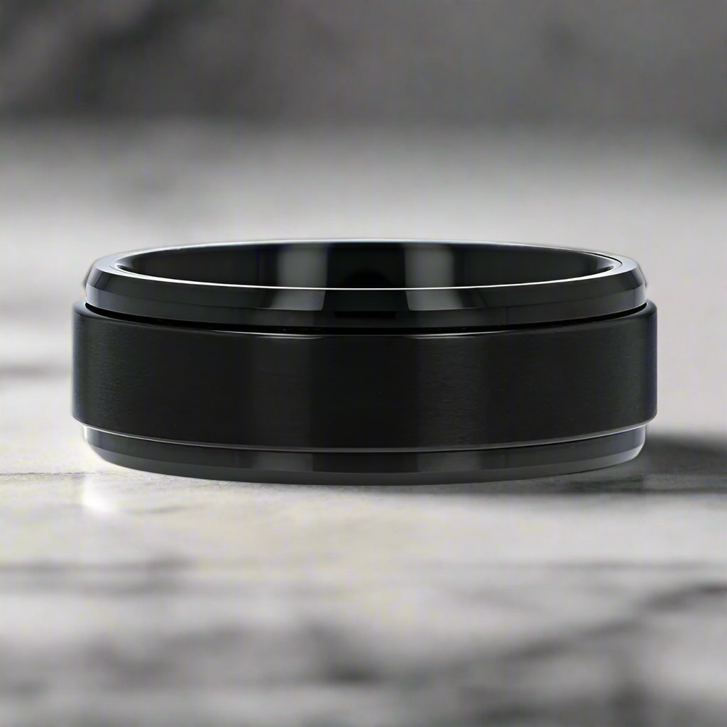 REVOLVE Tungsten Carbide men's wedding band, image 3