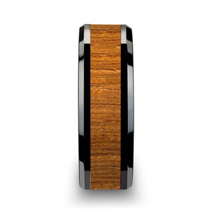 SAGON Black Ceramic men's wedding band, image 4