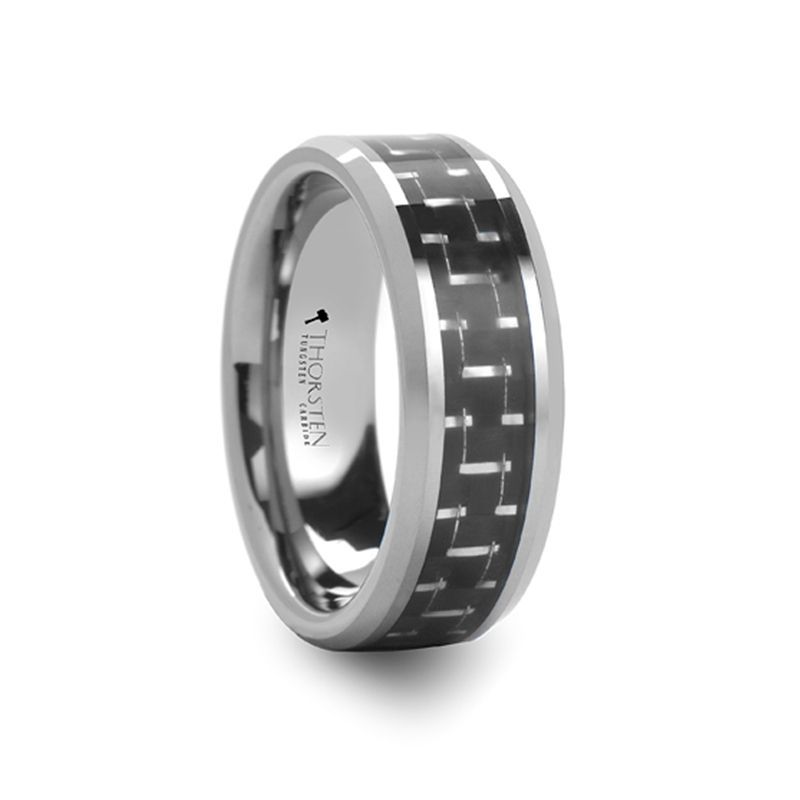 SAN Tungsten Carbide men's wedding band, image 1