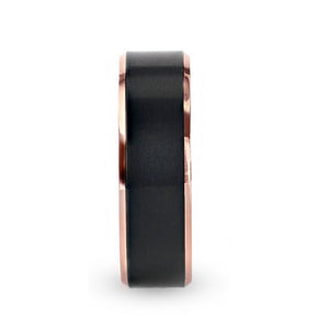 STEPHEN Rose Gold men's wedding band, image 2
