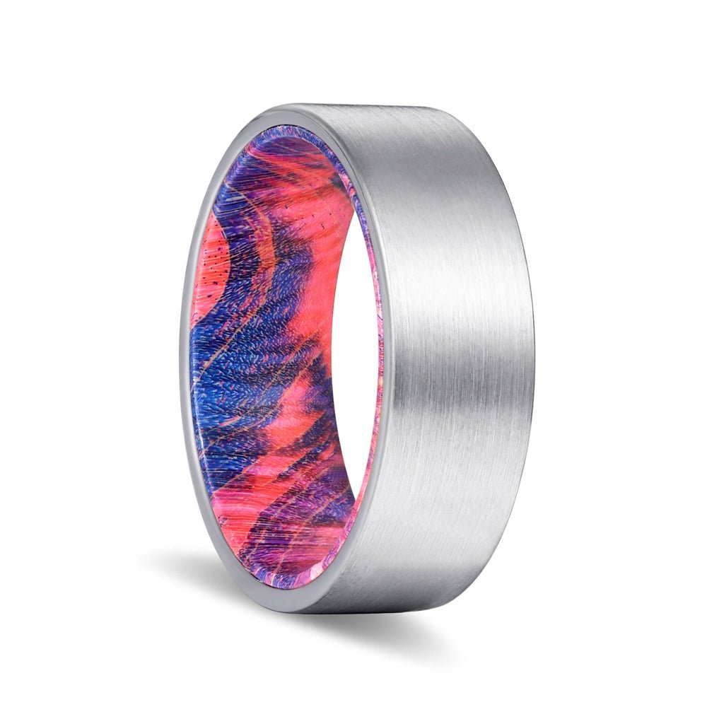 TSUNAMI — hero shot — men's tungsten carbide wedding ring | Aydins Jewelry
