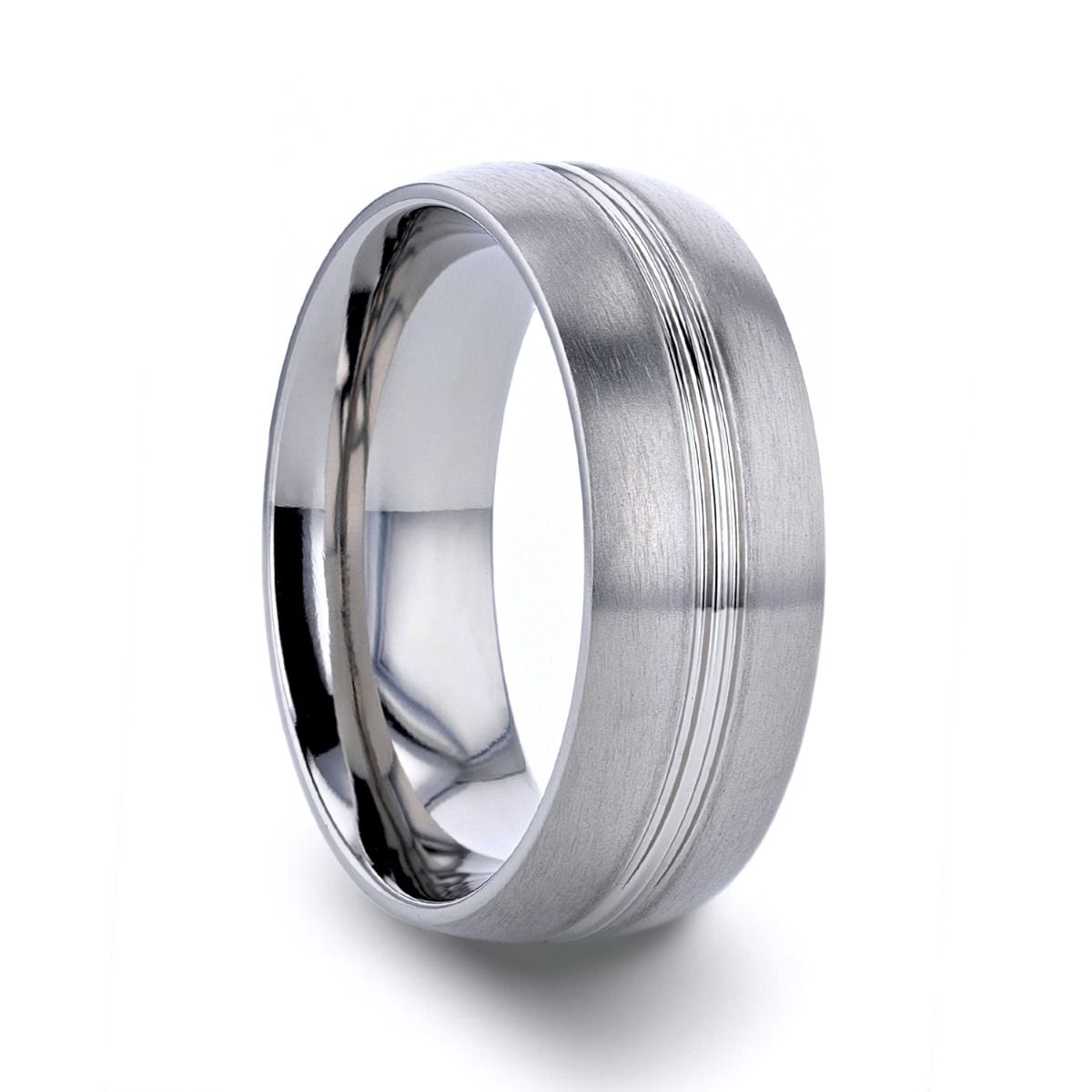 UPTON Titanium men's wedding band, image 3