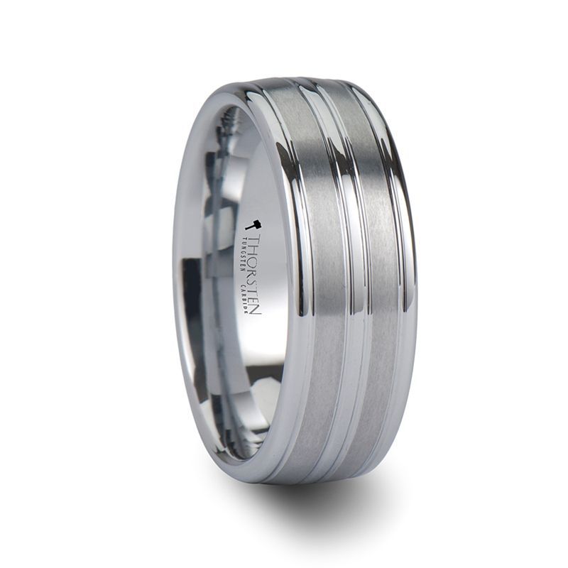 VANCOUVER Tungsten Carbide men's wedding band, image 1