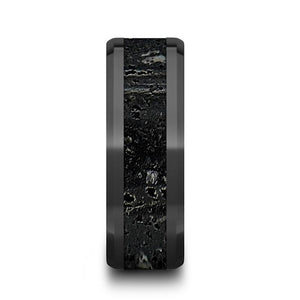 VESUVIUS Black Ceramic men's wedding band, image 3